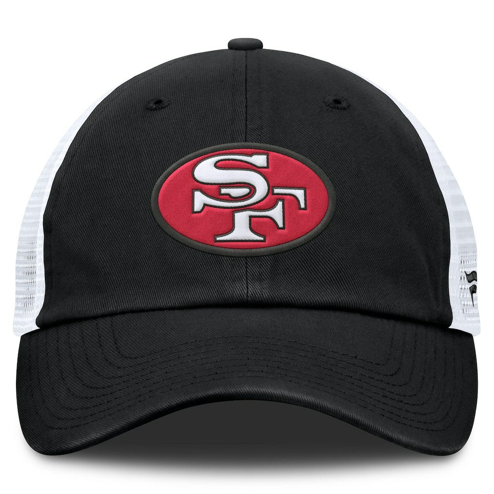 San Francisco 49ers Basic Vintage Trucker Adjustable Hat Black/White