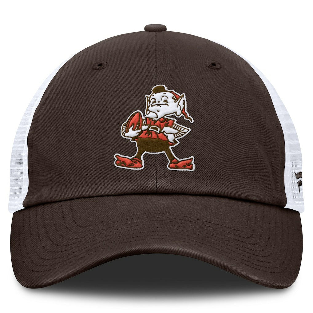 Cleveland Browns Vintage Trucker Adjustable Hat Brown/White