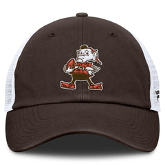Cleveland Browns Vintage Trucker Adjustable Hat Brown/White