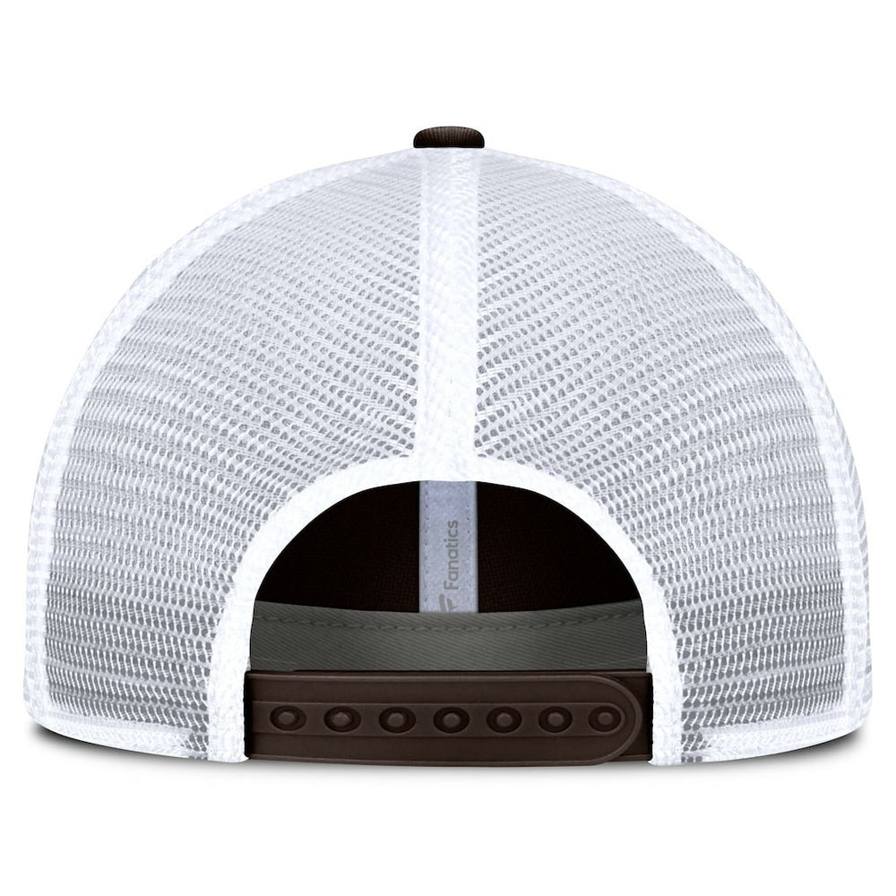 Cleveland Browns Vintage Trucker Adjustable Hat Brown/White
