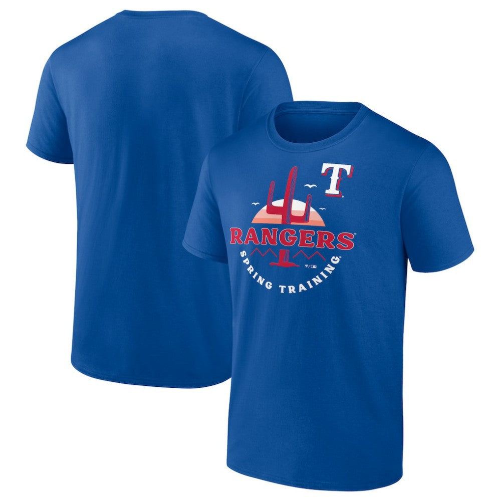 Texas Rangers MLB Spring Training Sunrise T-Shirt - Royal T-shirts