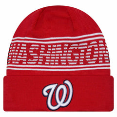 Washington Nationals New Era Authentic Collection Cuffed Knit Hat - Red Hats