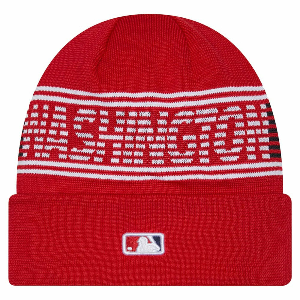 Washington Nationals New Era Authentic Collection Cuffed Knit Hat - Red Hats