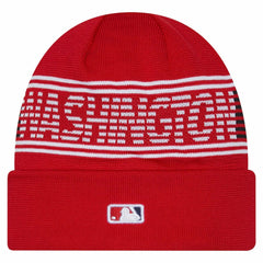 Washington Nationals New Era Authentic Collection Cuffed Knit Hat - Red Hats