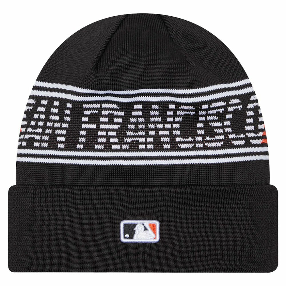 San Francisco Giants New Era Authentic Collection Cuffed Knit Hat - Black Hats