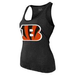 Joe Burrow Cincinnati Bengals Majestic Threads Women's Name & Number Tri-Blend Tank Top Black