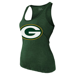 Jordan Love Green Bay Packers Majestic Threads Women's Name & Number Tri-Blend Tank Top Green