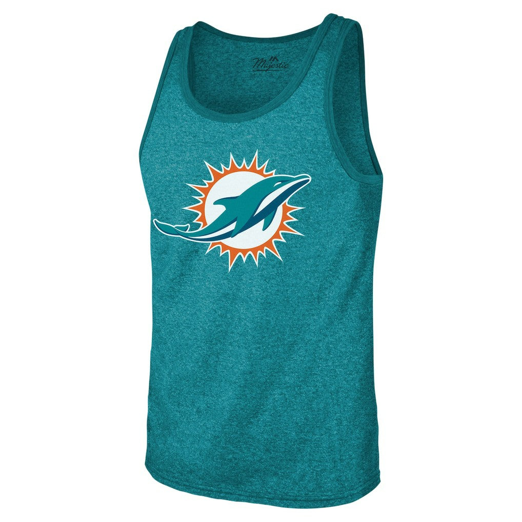 Tyreek Hill Miami Dolphins Majestic Threads Tri-Blend Player Name & Number Tank Top Aqua