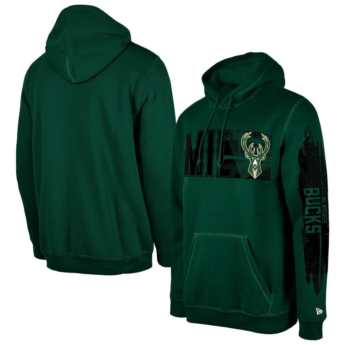 Milwaukee Bucks Tip-Off Collection Pullover Hoodie Hunter Green