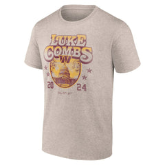 Luke Combs x Washington Commanders Growin' Up and Gettin' Old Tour T-Shirt Tan