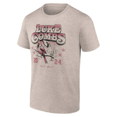 Luke Combs x Arizona Cardinals Growin' Up and Gettin' Old Tour T-Shirt Tan