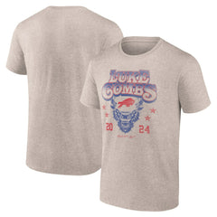 Luke Combs x Buffalo Bills Growin' Up and Gettin' Old Tour T-Shirt Tan