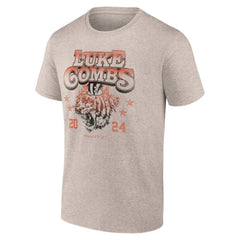 Luke Combs x Cincinnati Bengals Growin' Up and Gettin' Old Tour T-Shirt Tan