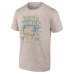 Luke Combs x Los Angeles Chargers Growin' Up and Gettin' Old Tour T-Shirt Tan