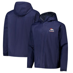 Denver Broncos Dunbrooke Tropic Waterproof Packable Full-Zip Hoodie Jacket  Navy