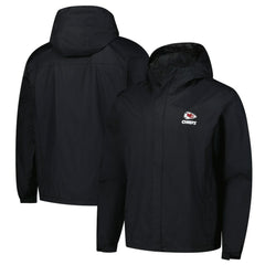 Kansas City Chiefs Dunbrooke Tropic Waterproof Packable Full-Zip Hoodie Jacket  Black