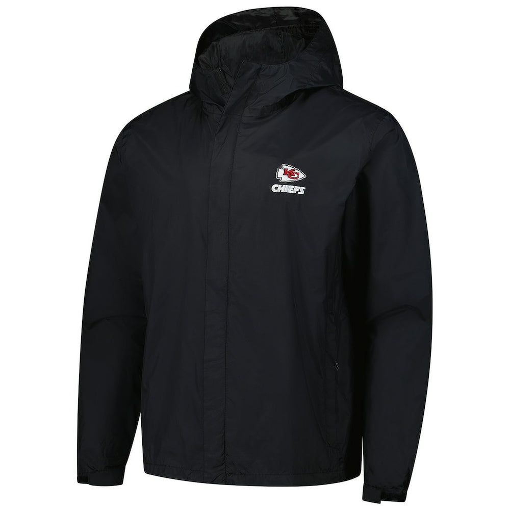 Kansas City Chiefs Dunbrooke Tropic Waterproof Packable Full-Zip Hoodie Jacket  Black