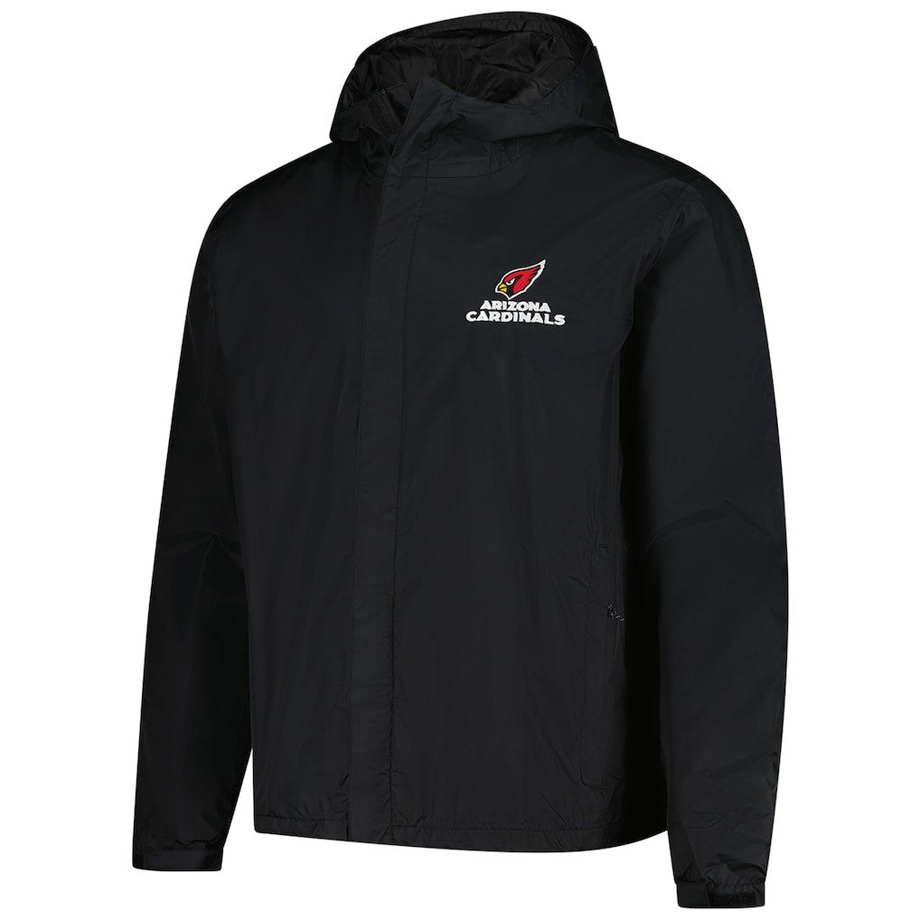 Arizona Cardinals Dunbrooke Tropic Waterproof Packable Full-Zip Hoodie Jacket  Black