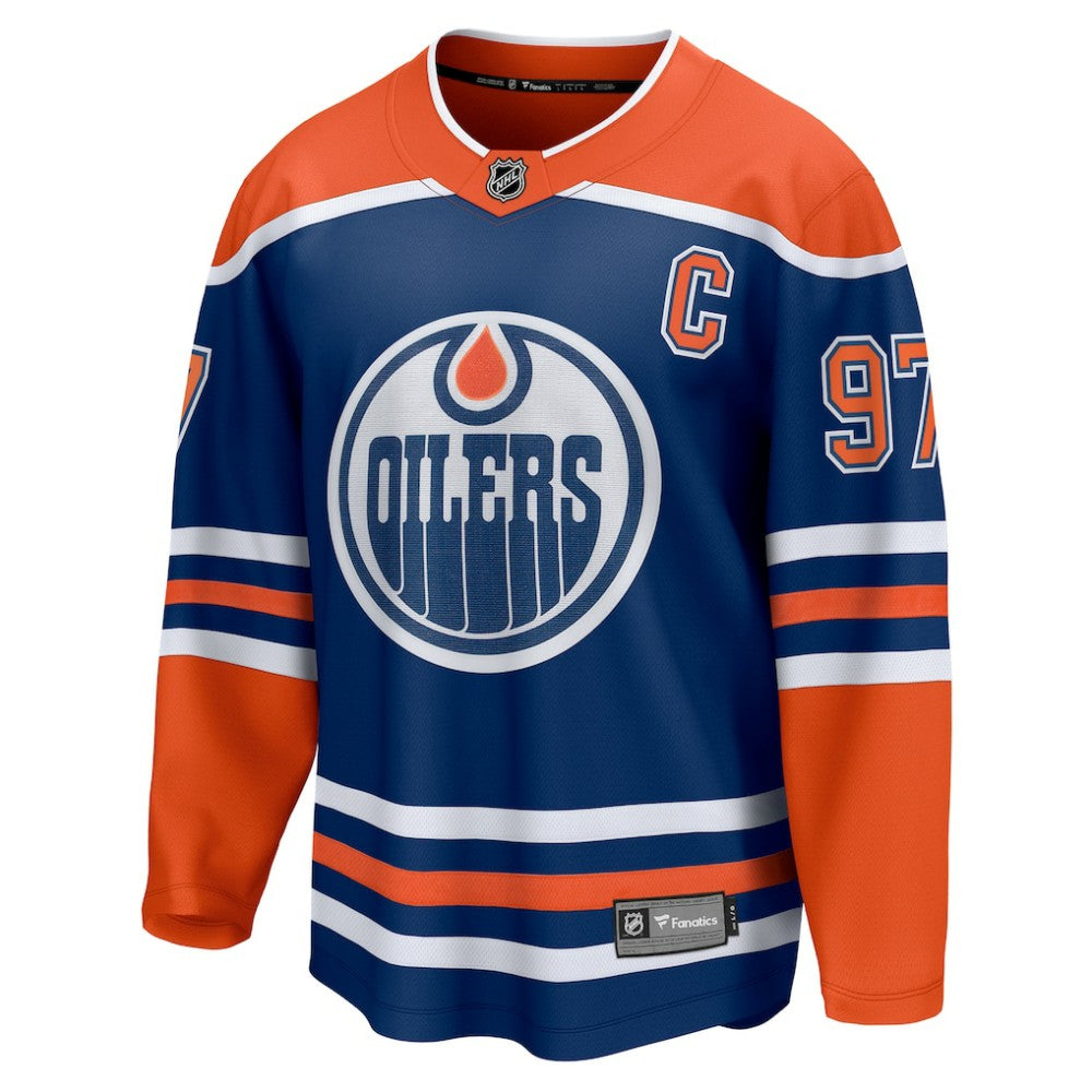 NHL Connor McDavid Edmonton Oilers Fanatics Home Breakaway Jersey - Royal