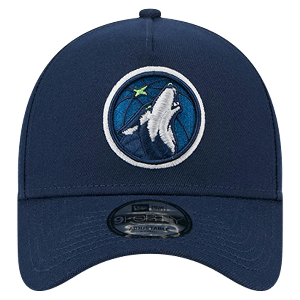 Minnesota Timberwolves A-Frame 9FORTY Adjustable Hat Navy
