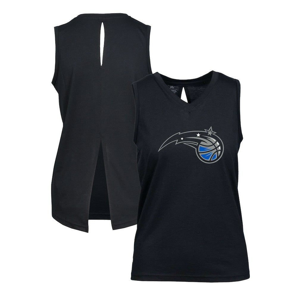 Orlando Magic Levelwear Women's Paisley Core V-Neck Tank Top Black