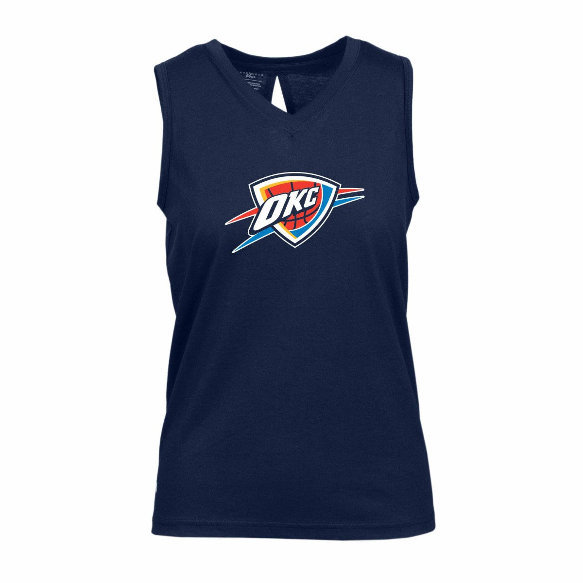Oklahoma City Thunder Levelwear Women's Paisley Core V-Neck Tank Top Navy
