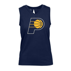 Indiana Pacers Levelwear Women's Paisley Core V-Neck Tank Top Navy