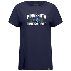 Minnesota Timberwolves Levelwear Women's Influx T-Shirt Navy