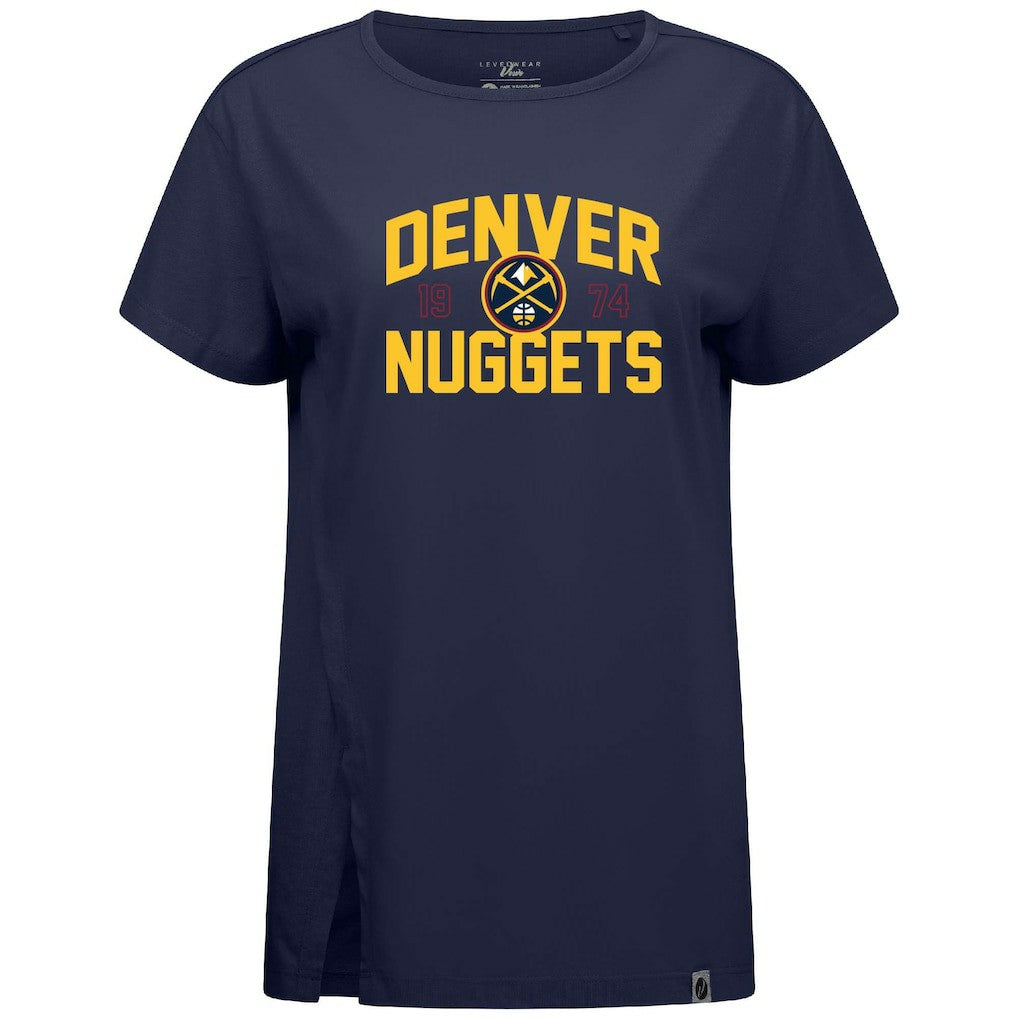 Denver Nuggets Levelwear Women's Influx T-Shirt Navy