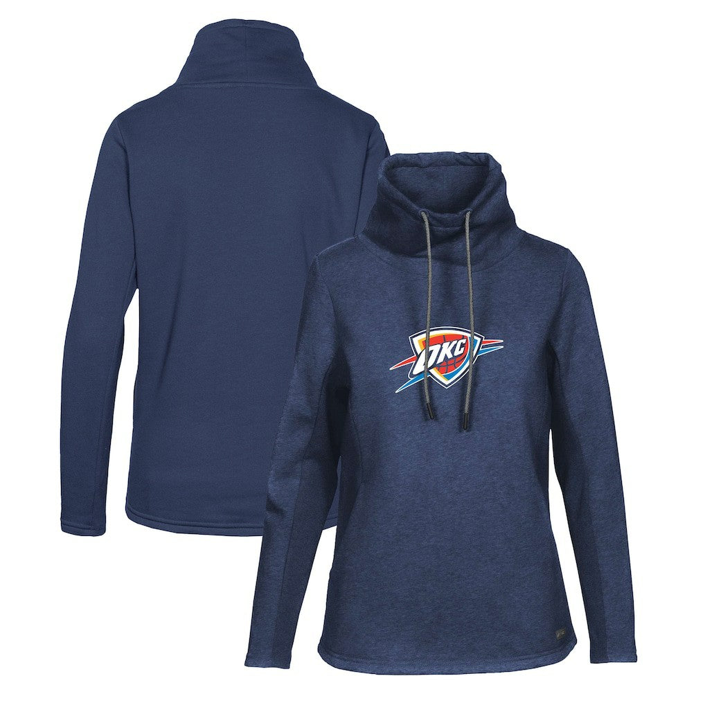 Oklahoma City Thunder Levelwear Women's Loop Core Funnel Neck Pullover Sweatshirt Navy