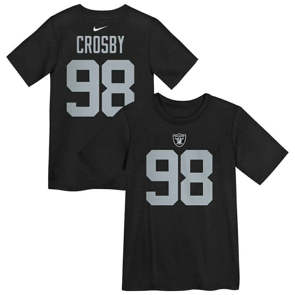 Maxx Crosby Las Vegas Raiders Preschool Player Name & Number T-Shirt Black