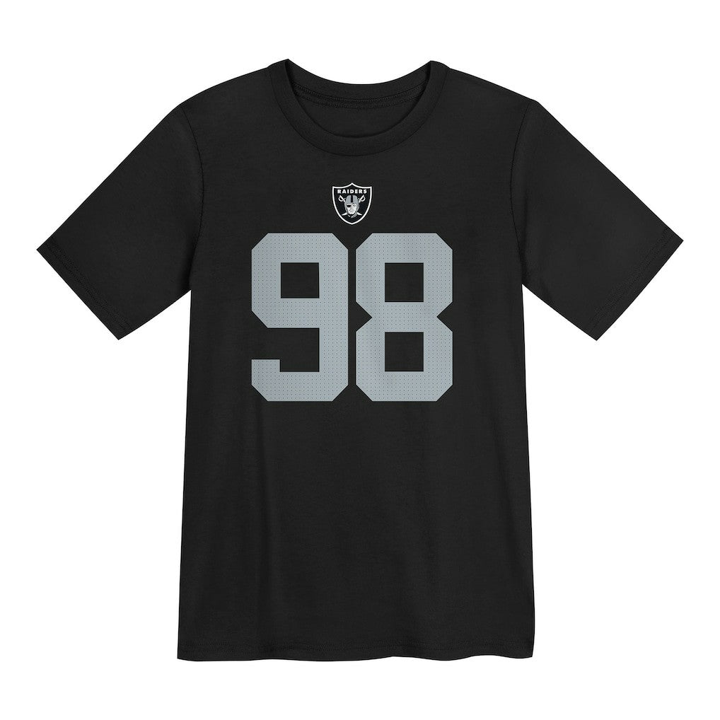Maxx Crosby Las Vegas Raiders Preschool Player Name & Number T-Shirt Black