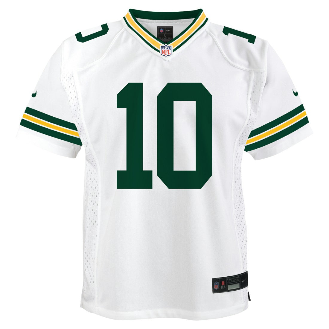 Jordan Love Green Bay Packers Youth Game Jersey White