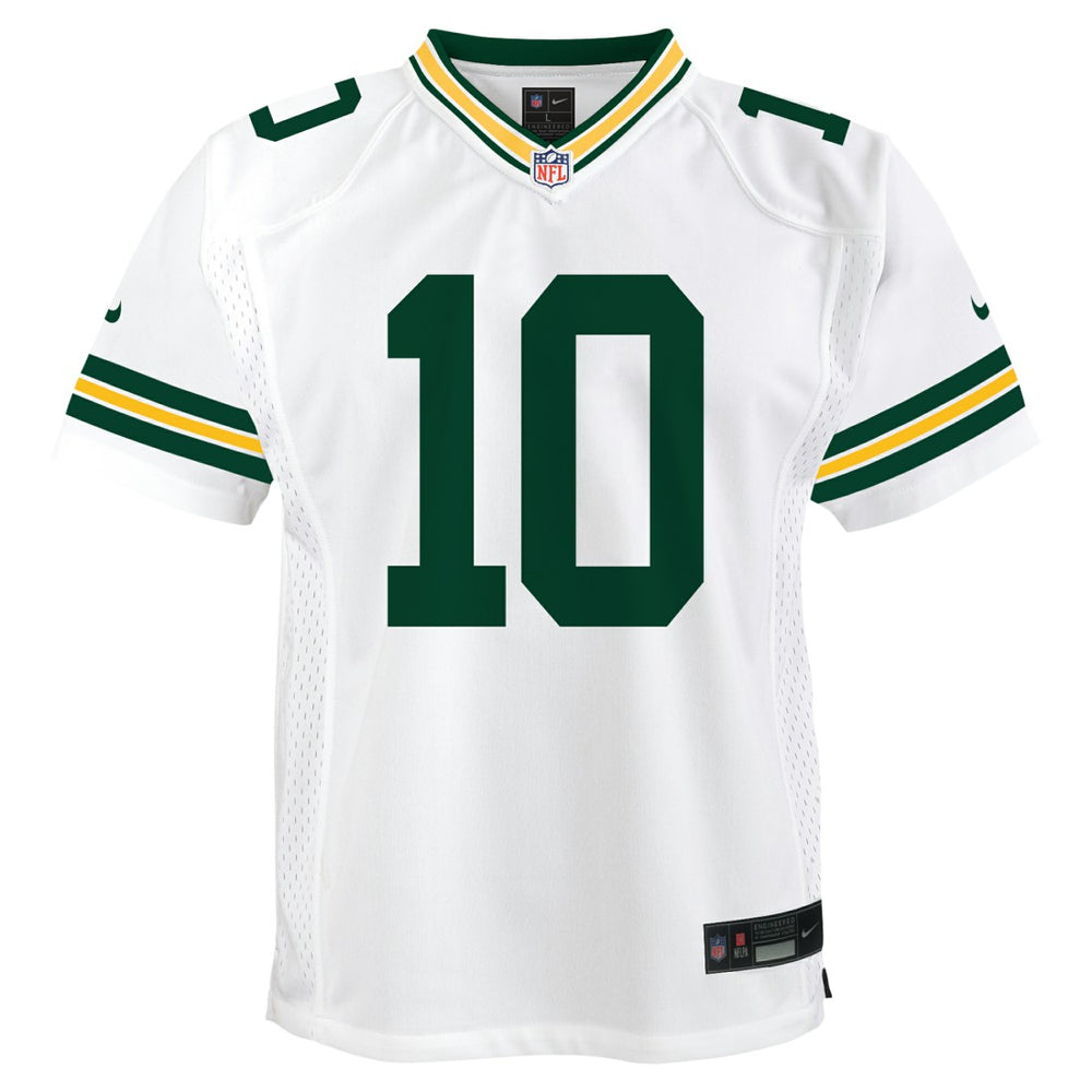 Jordan Love Green Bay Packers Youth Game Jersey White