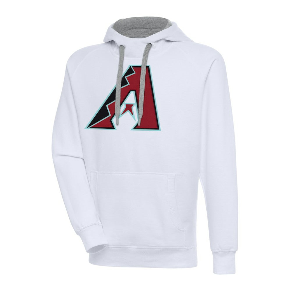Arizona Diamondbacks Antigua Victory Pullover Hoodie - White Hoodies