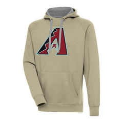Arizona Diamondbacks Antigua Victory Pullover Hoodie - Khaki Hoodies