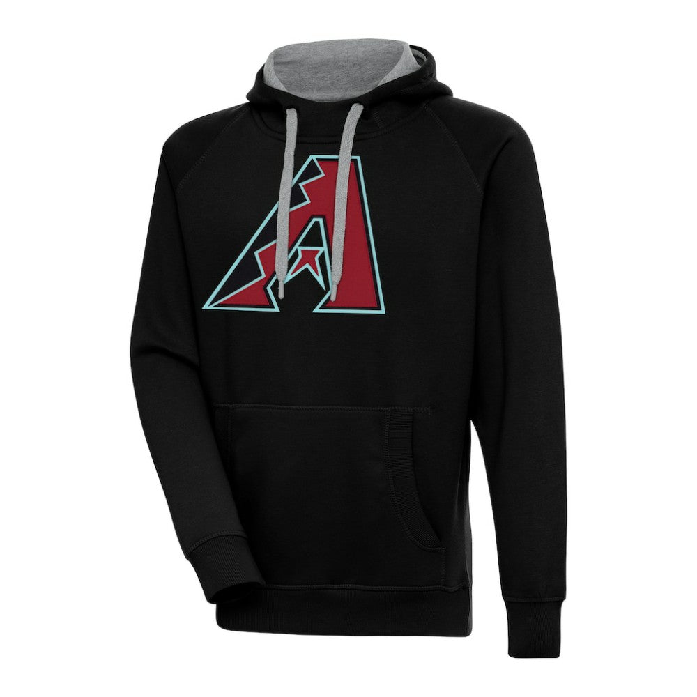 Arizona Diamondbacks Antigua Victory Pullover Hoodie - Black Hoodies