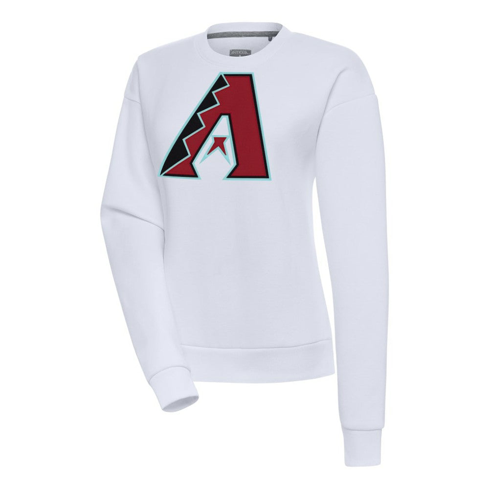 Arizona Diamondbacks Antigua Women's Victory Pullover Sweatshirt - White Pullover
