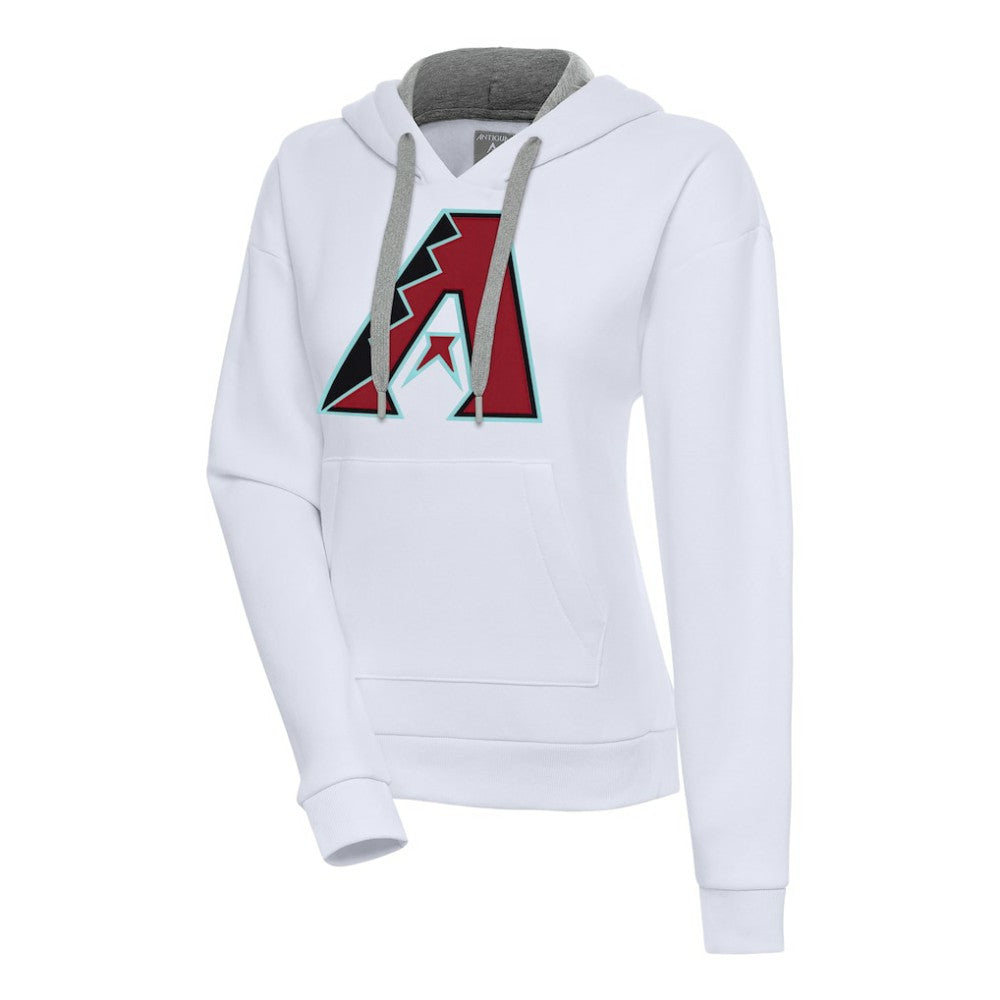 Arizona Diamondbacks Antigua Women's Victory Pullover Hoodie - White Hoodies