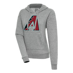 Arizona Diamondbacks Antigua Women's Victory Pullover Hoodie - Heather Gray Hoodies