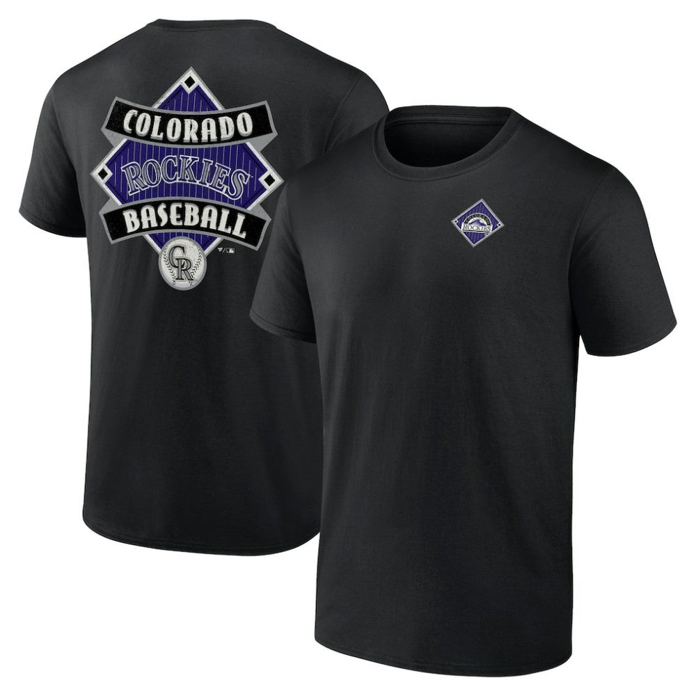 Colorado Rockies Cooperstown Collection Field Play T-Shirt - Black T-shirts