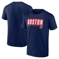 Boston Red Sox Blocked Out T-Shirt - Navy T-shirts