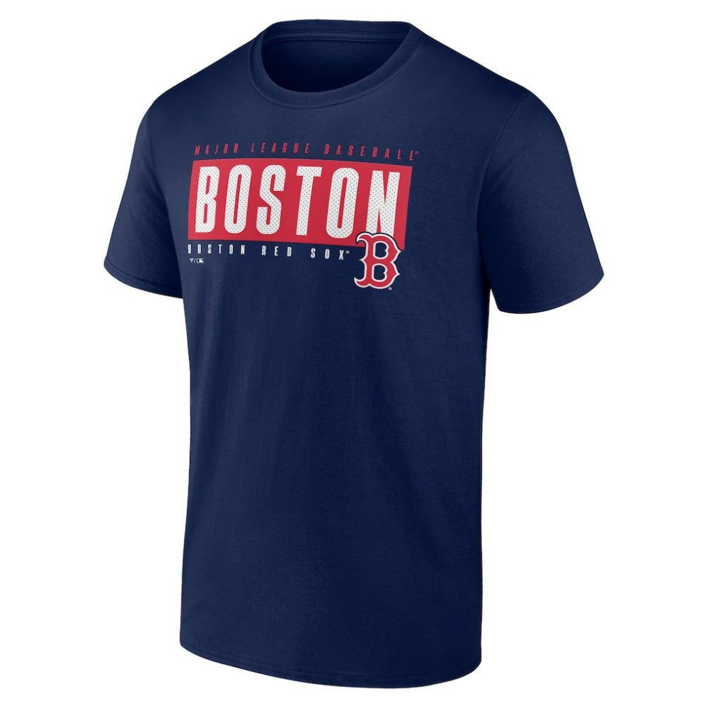 Boston Red Sox Blocked Out T-Shirt - Navy T-shirts