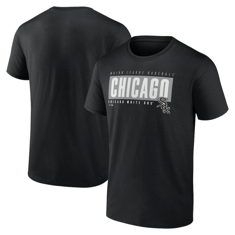 Chicago White Sox Blocked Out T-Shirt - Black T-shirts