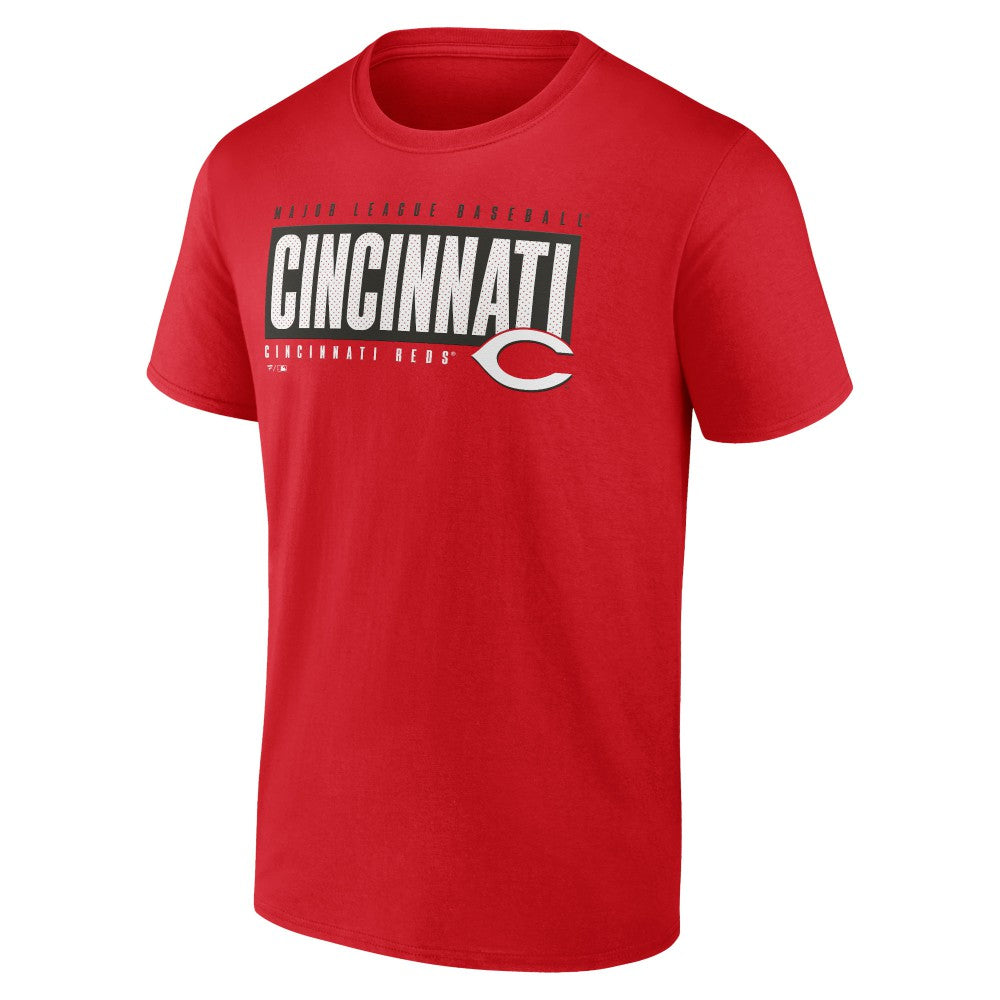 Cincinnati Reds Blocked Out T-Shirt - Red T-shirts