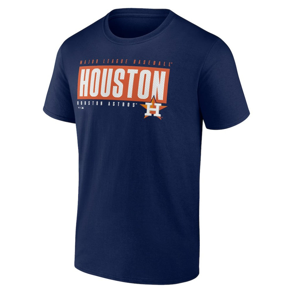 Houston Astros Blocked Out T-Shirt - Navy T-shirts