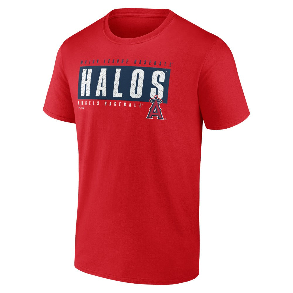 Los Angeles Angels Blocked Out T-Shirt - Red T-shirts