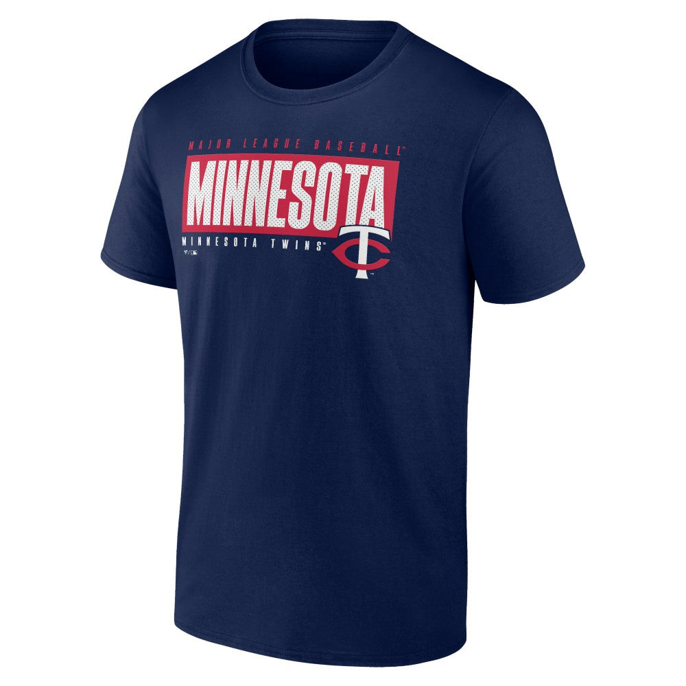 Minnesota Twins Blocked Out T-Shirt - Navy T-shirts