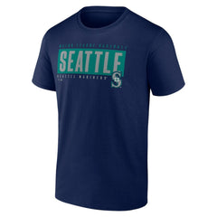Seattle Mariners Blocked Out T-Shirt - Navy T-shirts