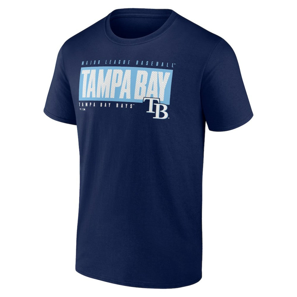 Tampa Bay Rays Blocked Out T-Shirt - Navy T-shirts